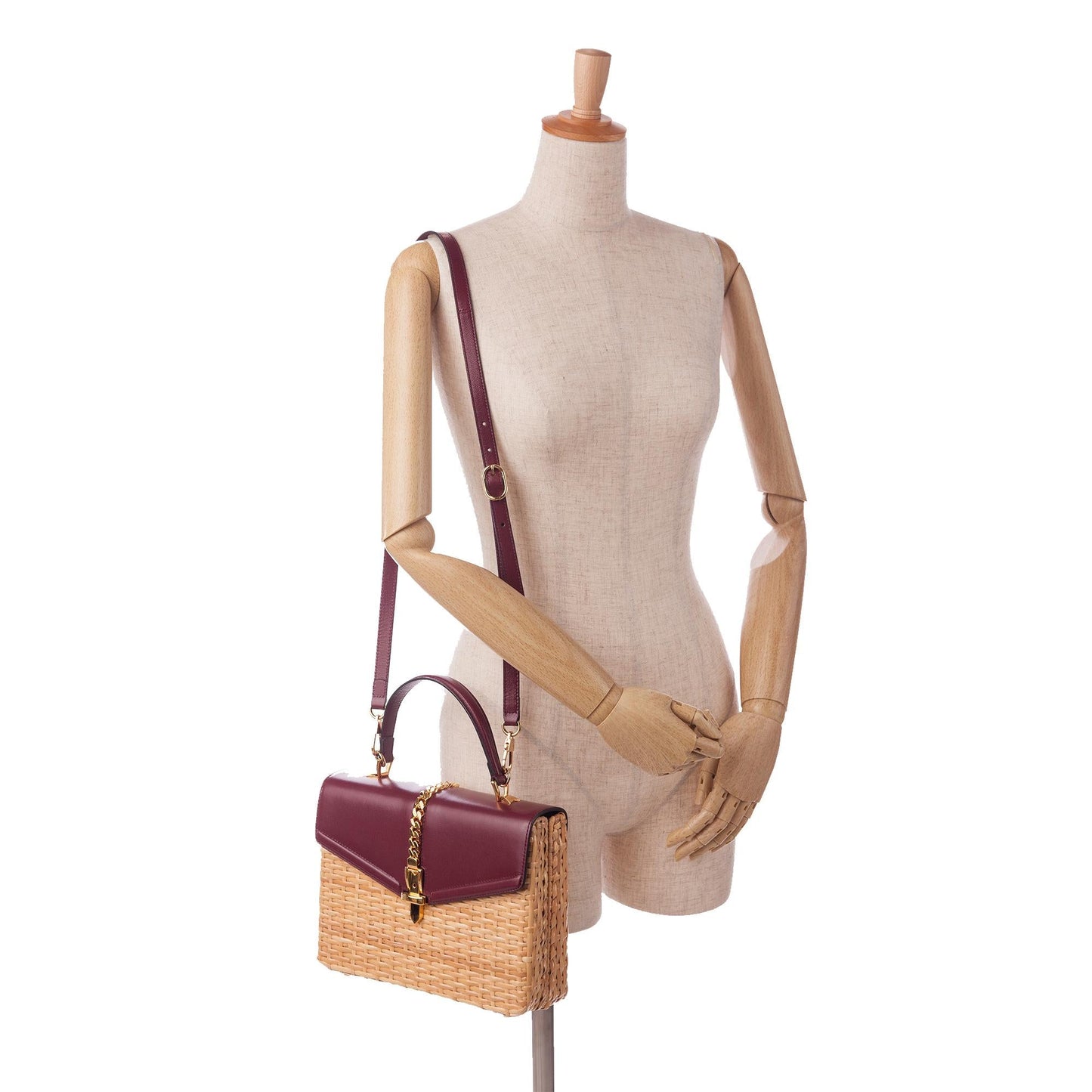 Gucci Small Sylvie Wicker Satchel (SHG-v3LAgD)