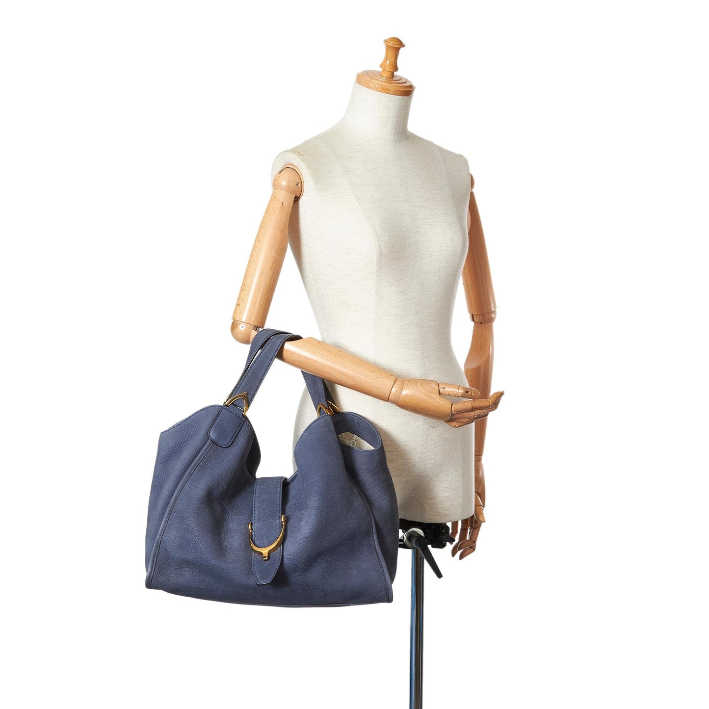 Gucci Soft Stirrup Nubuck Leather Tote Bag (SHG-31917)