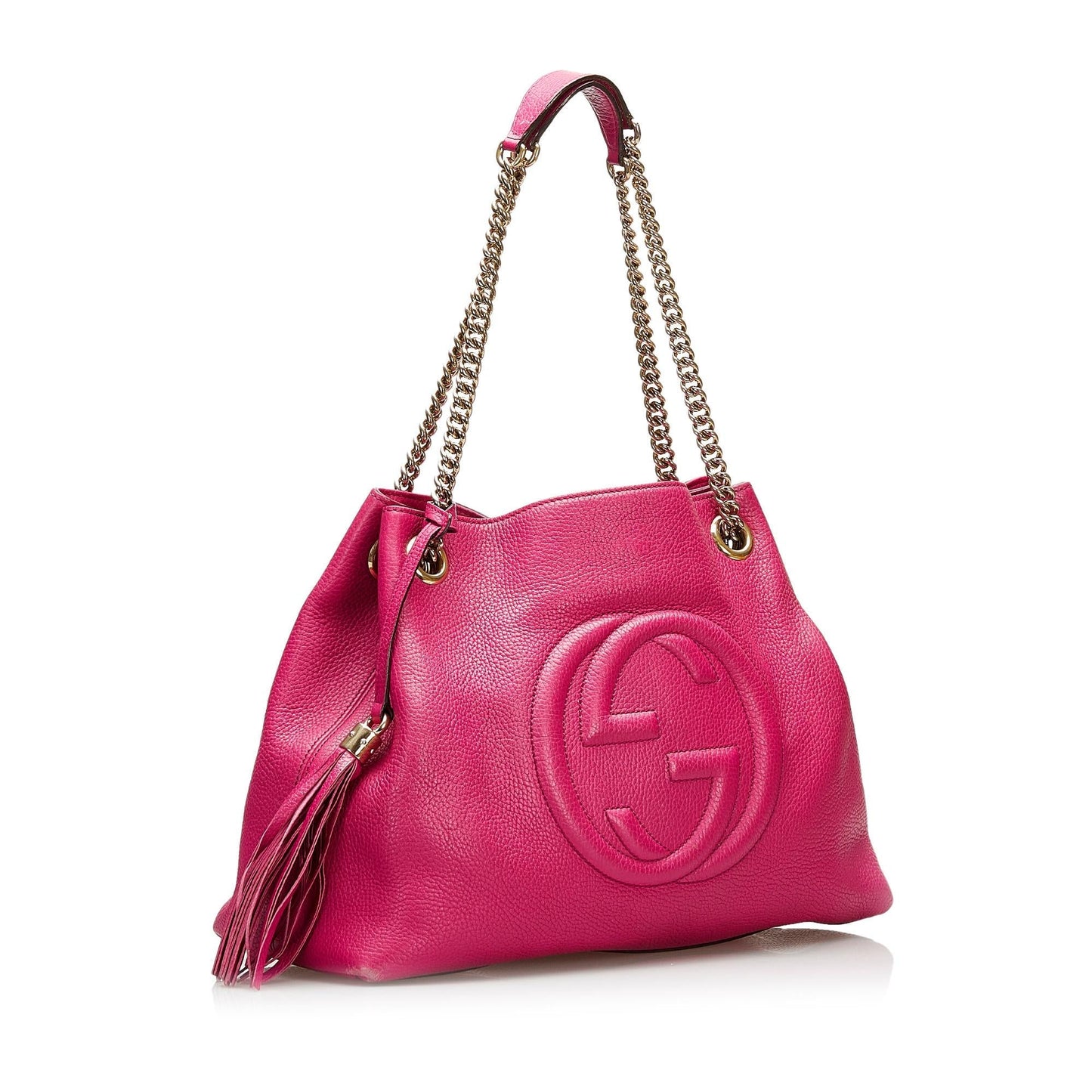 Gucci Soho Chain Leather Tote Bag (SHG-35942)