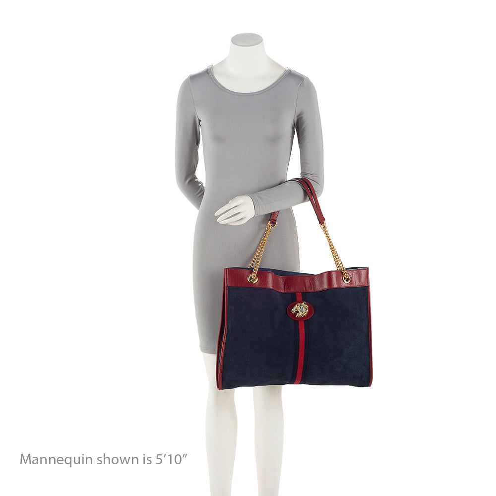 Gucci Suede Rajah Large Tote (SHF-20217)