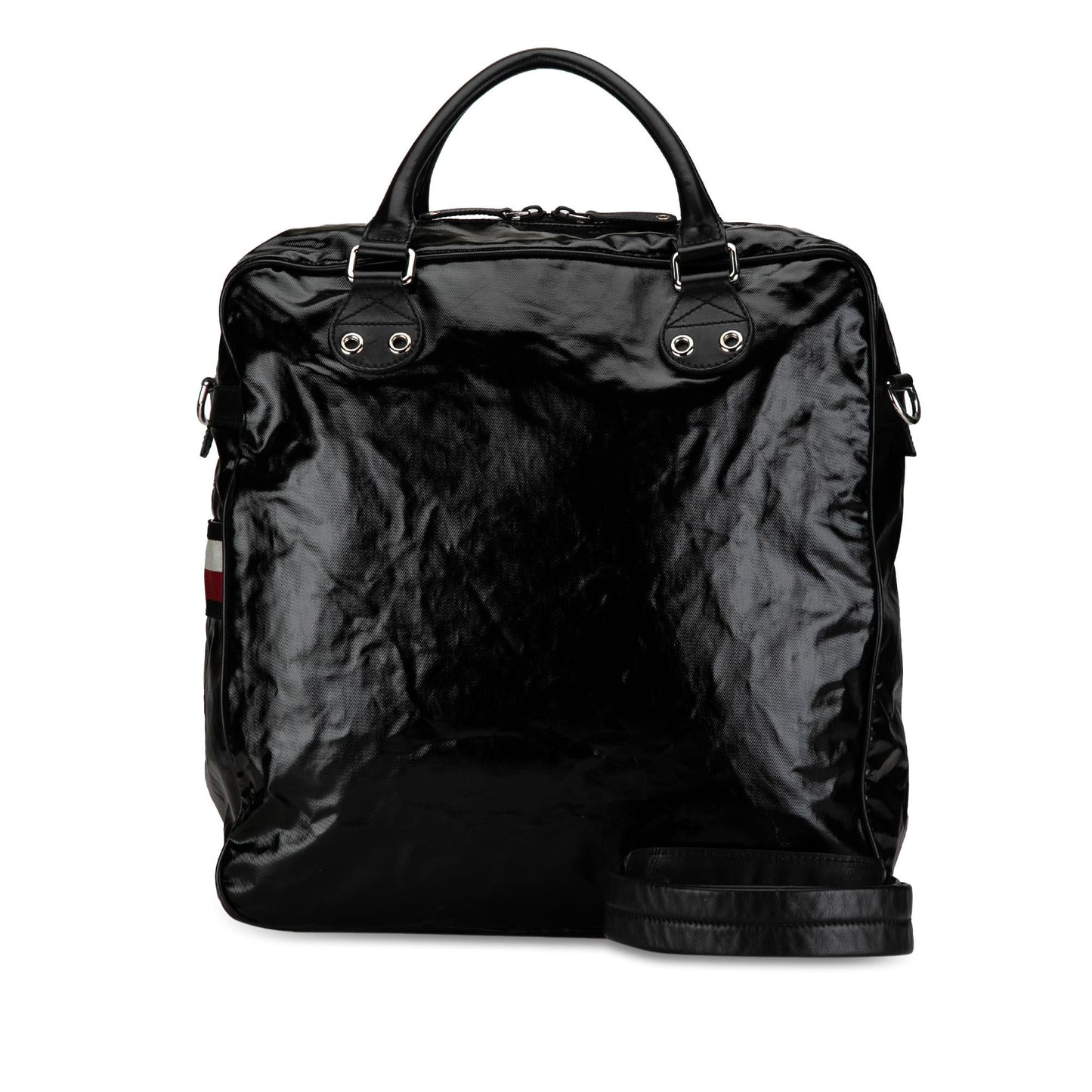 Gucci Web Coated Canvas Satchel