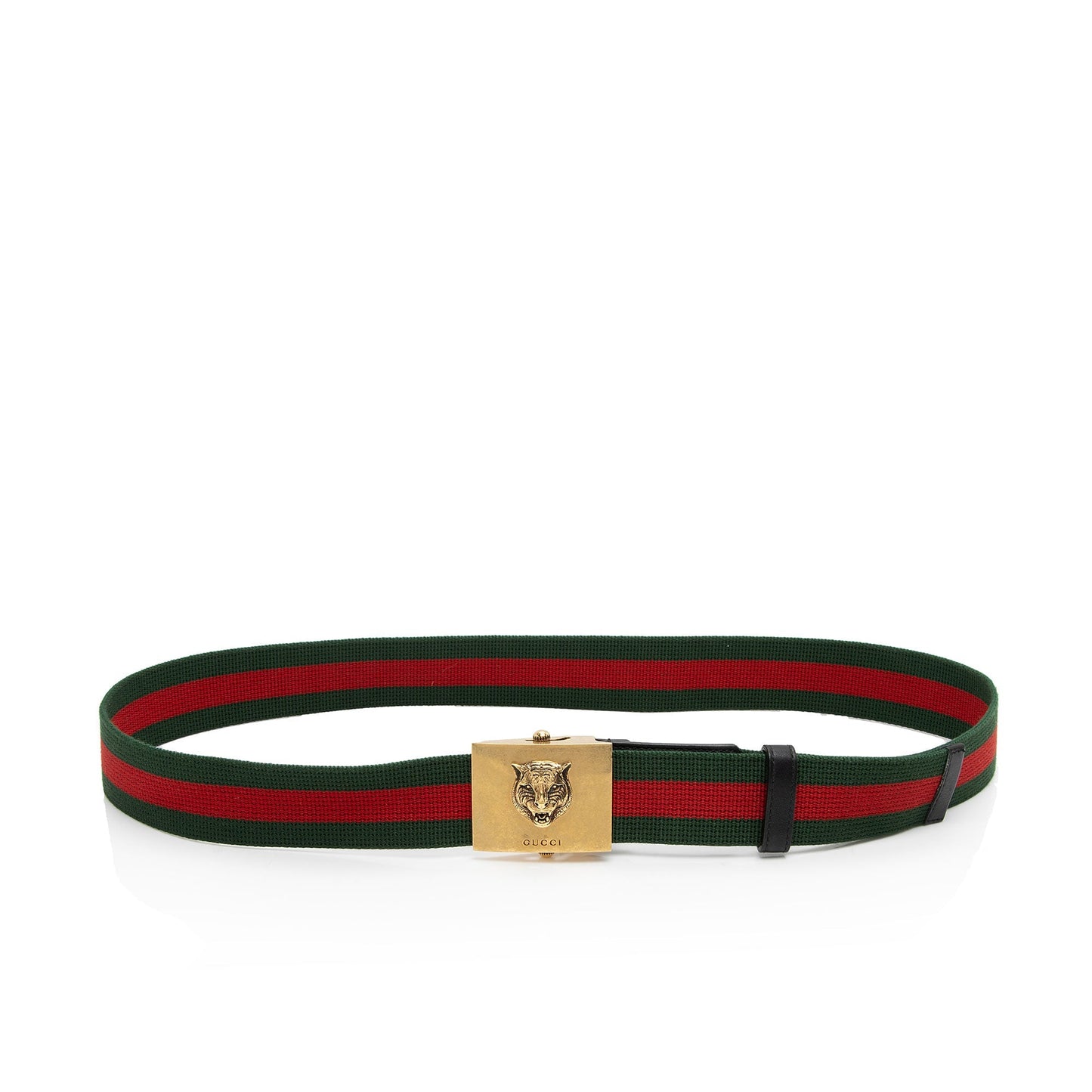 Gucci Web Feline Buckle Belt - Size 40 / 100 (SHF-Imw5gg)