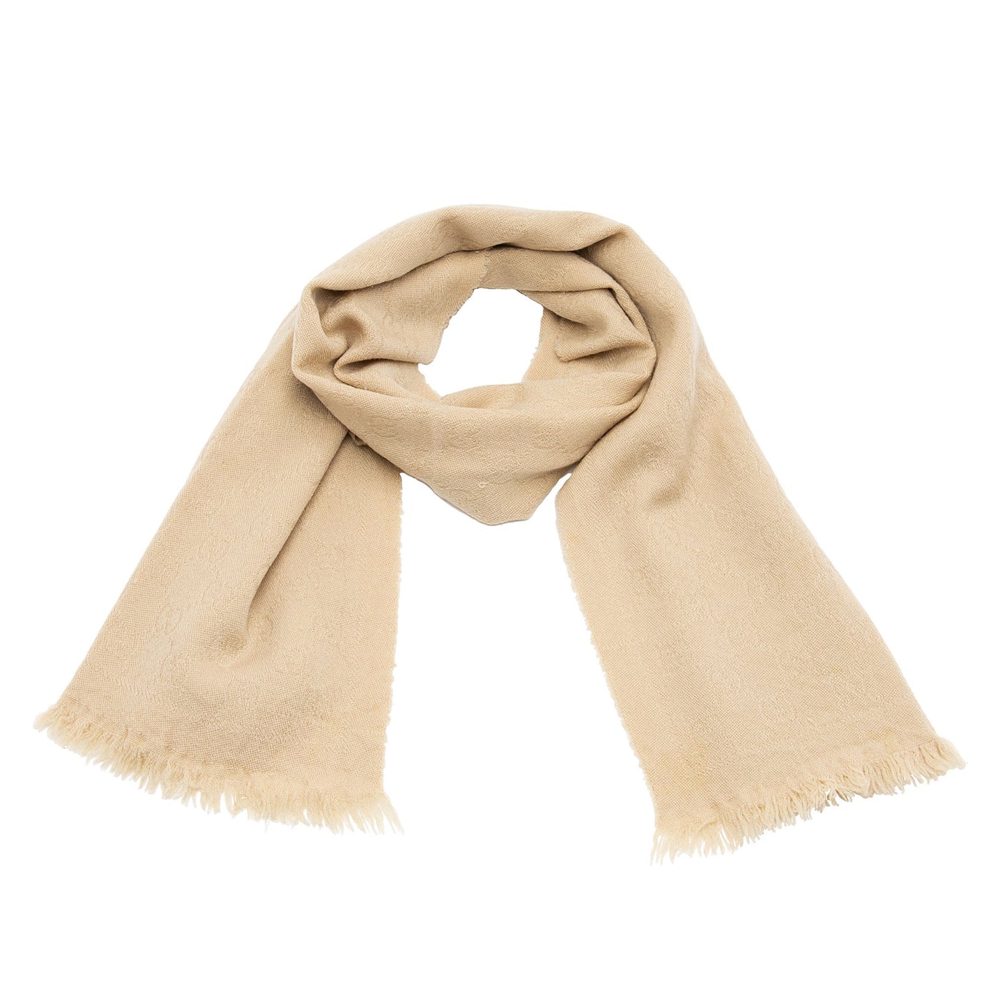 Gucci Wool Silk GG Jacquard Scarf (SHF-GtOuQZ)