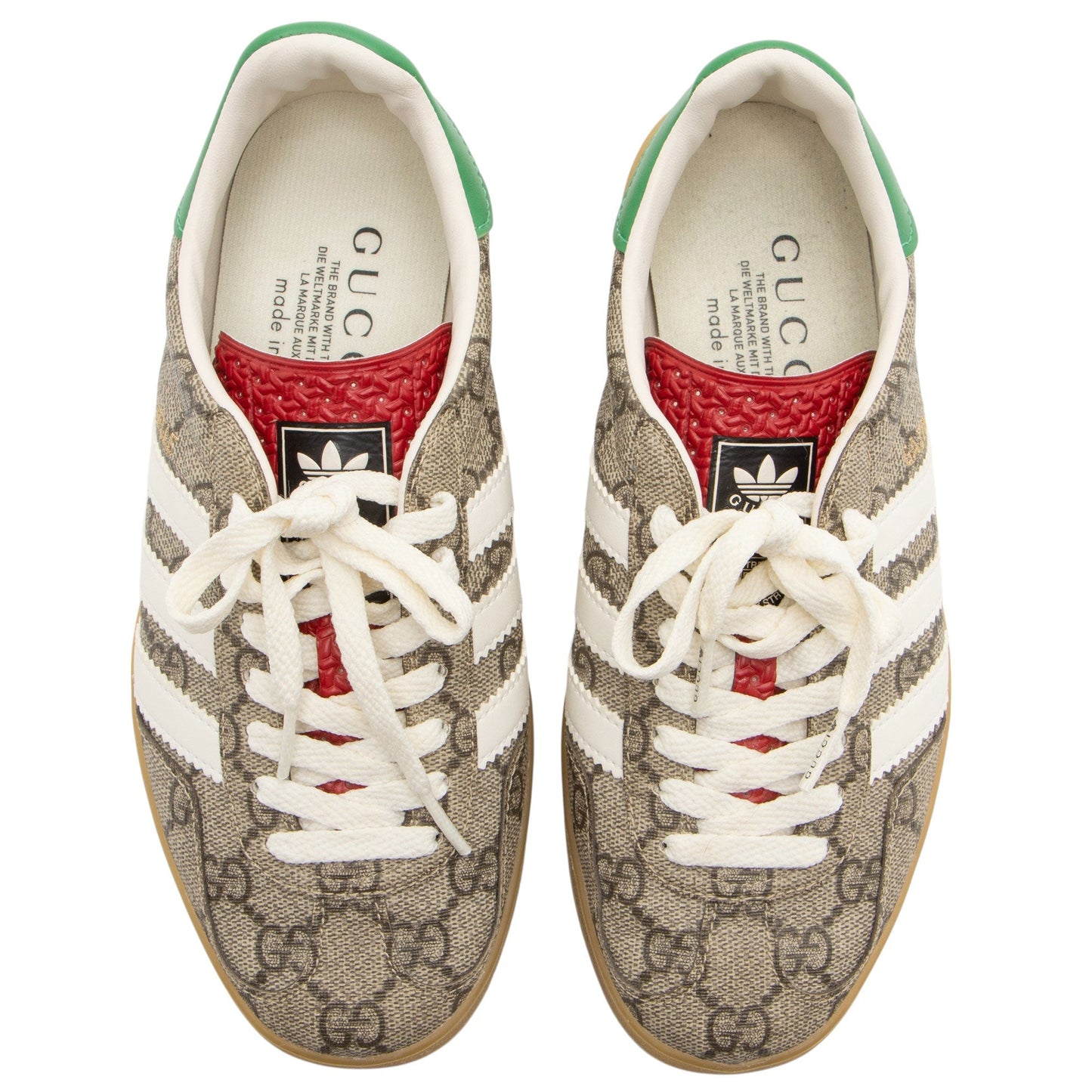 Gucci x Adidas GG Supreme Gazelle Sneakers - Size 6 / 36
