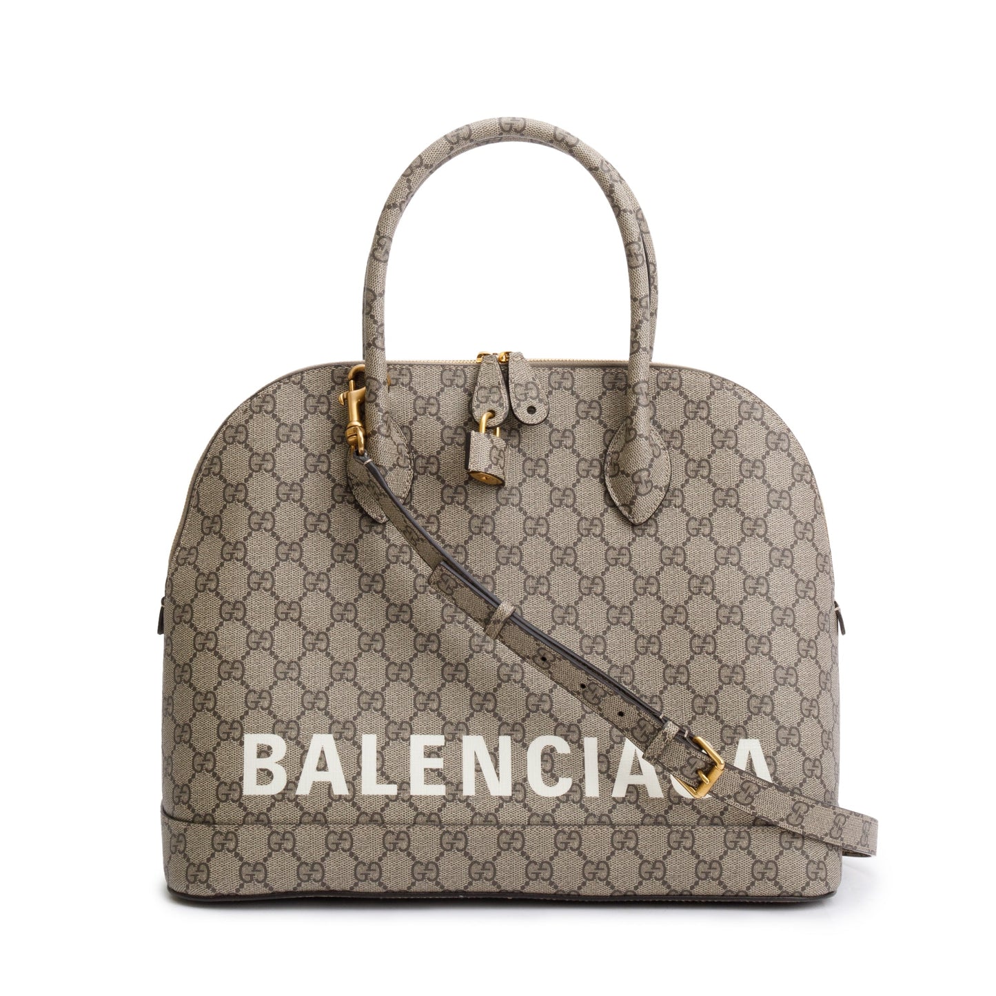 Gucci x Balenciaga The Hacker Project GG Supreme Medium Ville Handle Bag