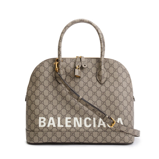 Gucci x Balenciaga The Hacker Project GG Supreme Medium Ville Handle Bag