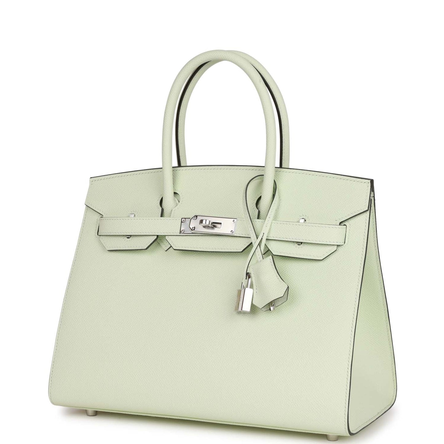 Hermes Birkin 30 Sellier Vert Fizz Epsom Palladium Hardware