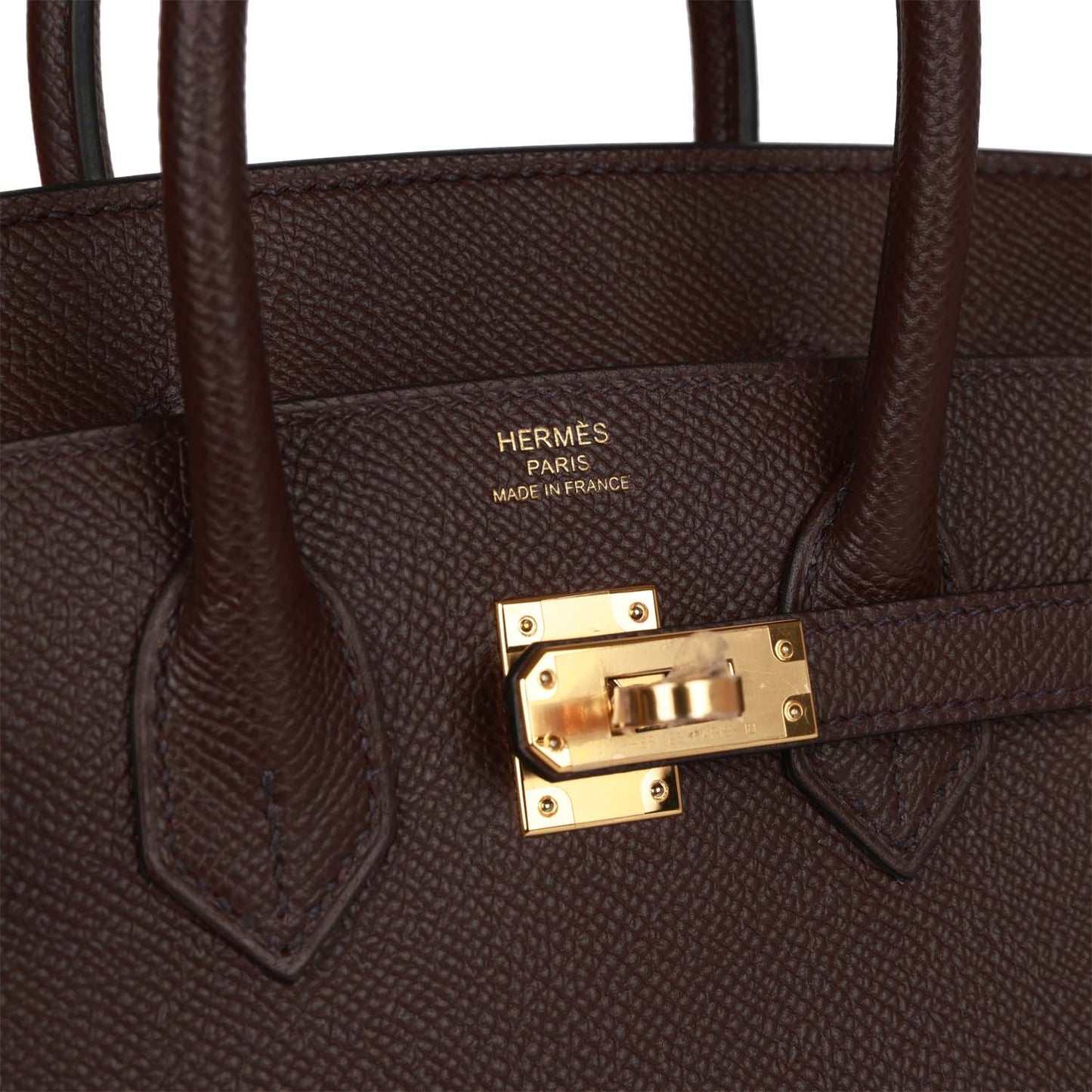 Hermes Birkin 25 Sellier Rouge Sellier Epsom Gold Hardware