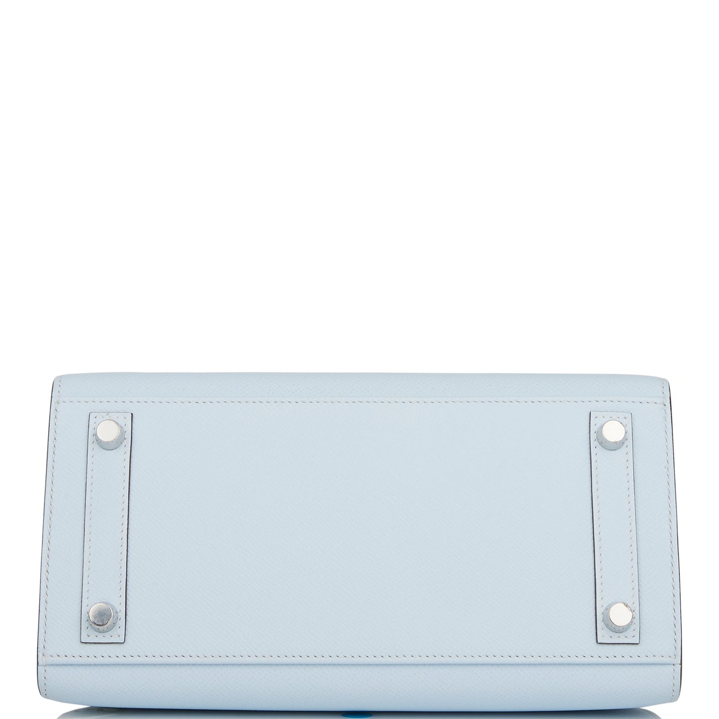 Hermes Birkin 25 Sellier Bleu Brume Epsom Palladium Hardware