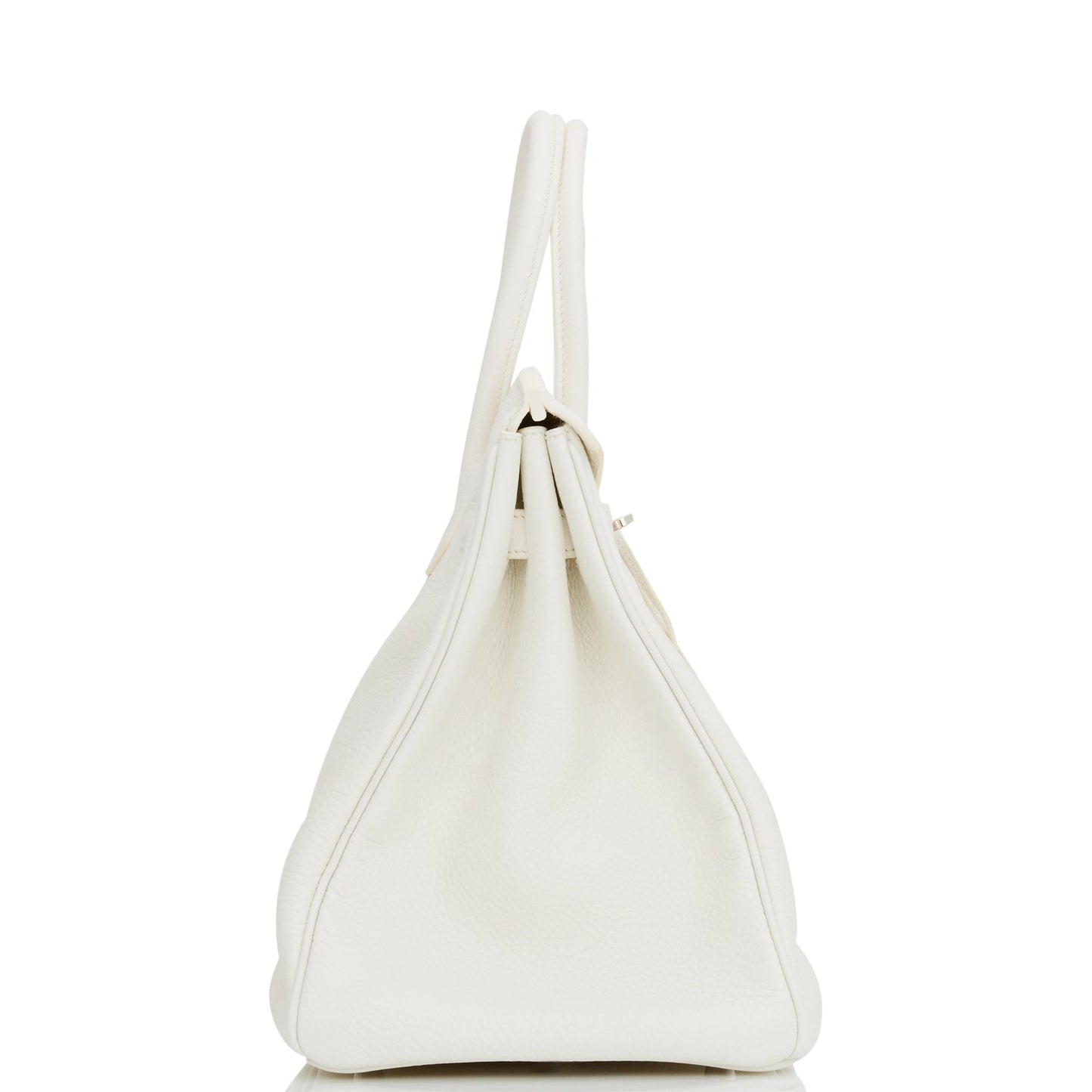 Hermes Birkin 35 White Clemence Palladium Hardware