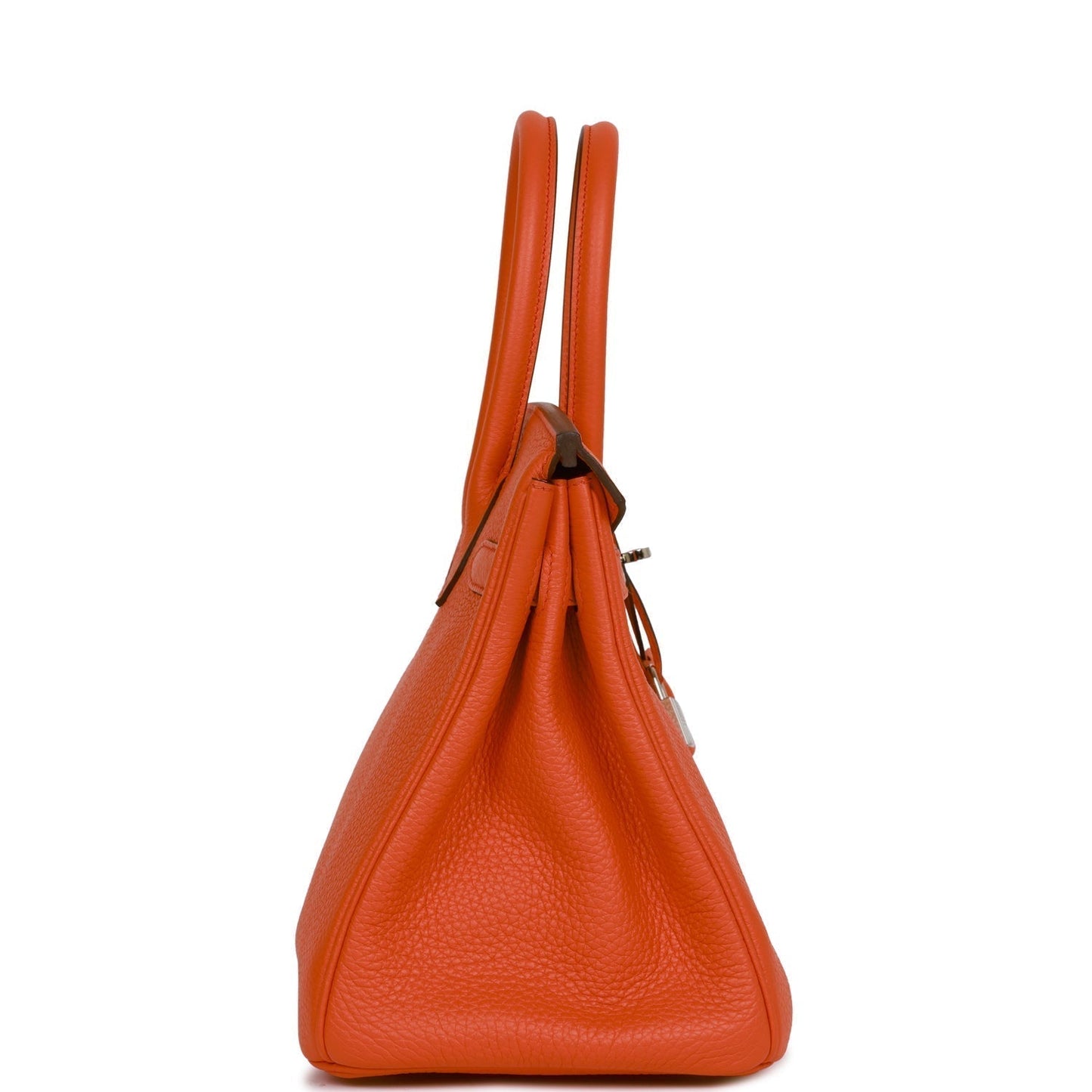 Hermes Birkin 30 Orange Poppy Verso Clemence Palladium Hardware