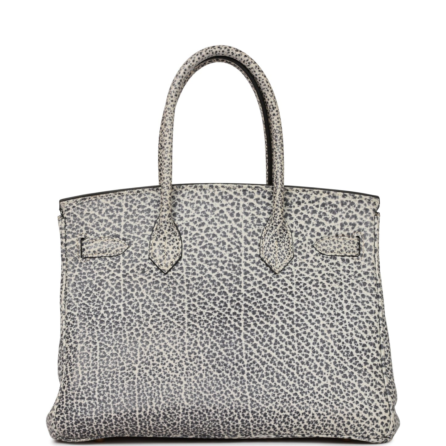 Hermes   Birkin 30 White Dalmatian Buffalo Gold Hardware