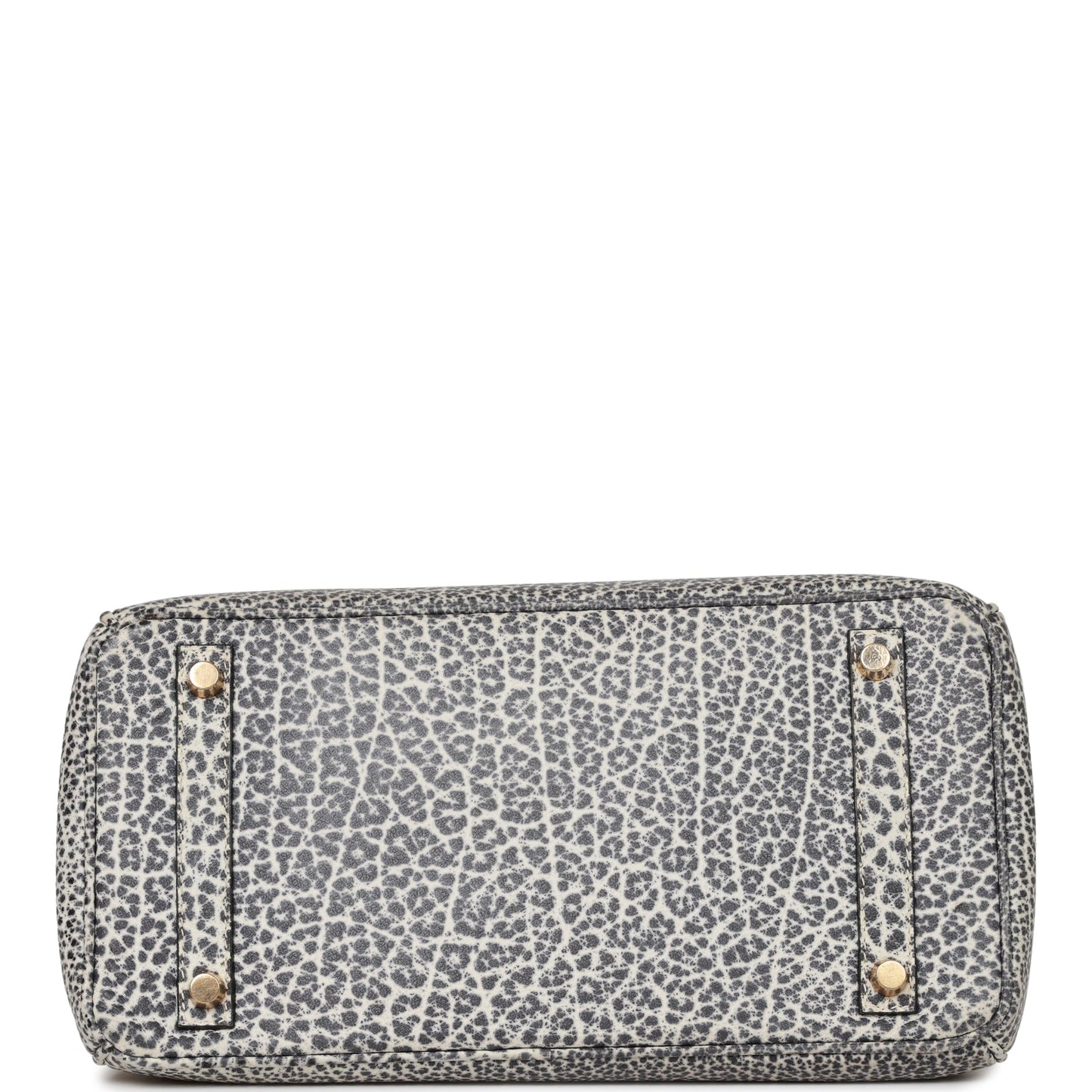Hermes   Birkin 30 White Dalmatian Buffalo Gold Hardware