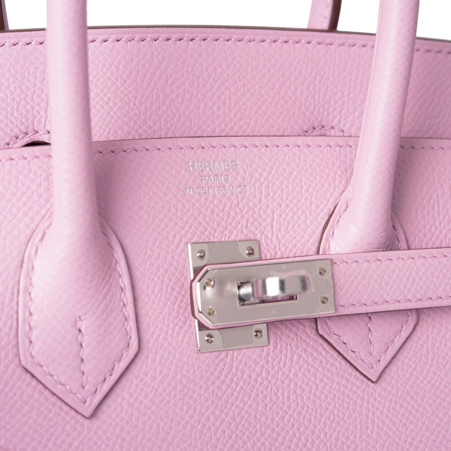 Hermes Birkin 25 Sellier Mauve Sylvestre Epsom Palladium Hardware