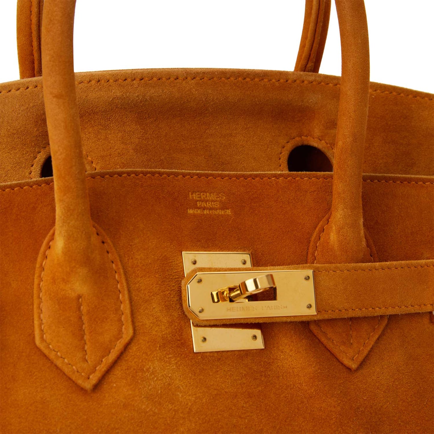 Hermes Birkin 30 Potiron Doblis Gold Hardware