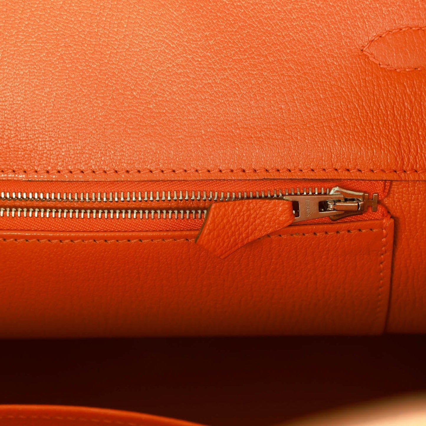 Hermes Birkin 35 Orange H Clemence Palladium Hardware - Remaining Payment for TJ