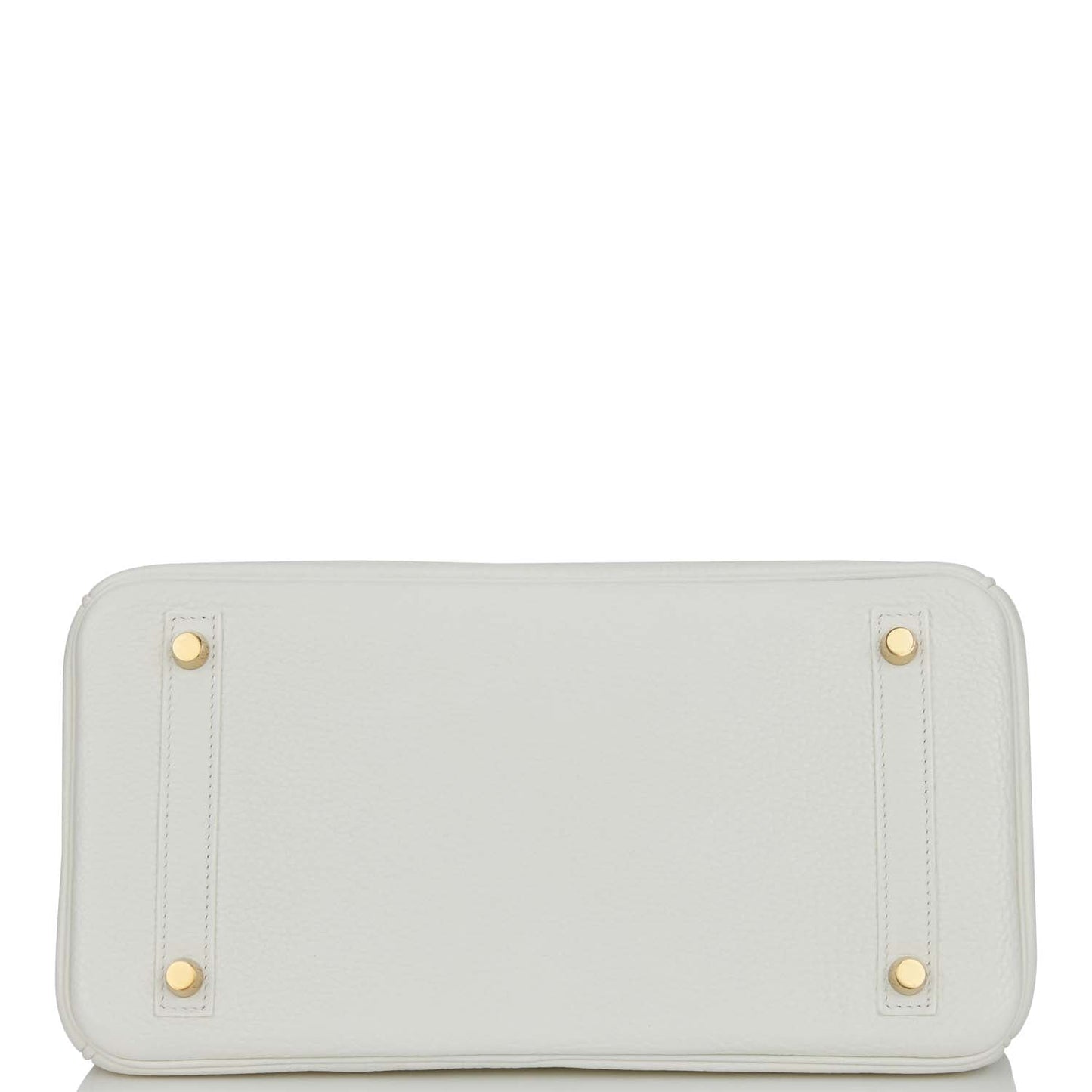 Hermes Birkin 30 White Clemence Gold Hardware