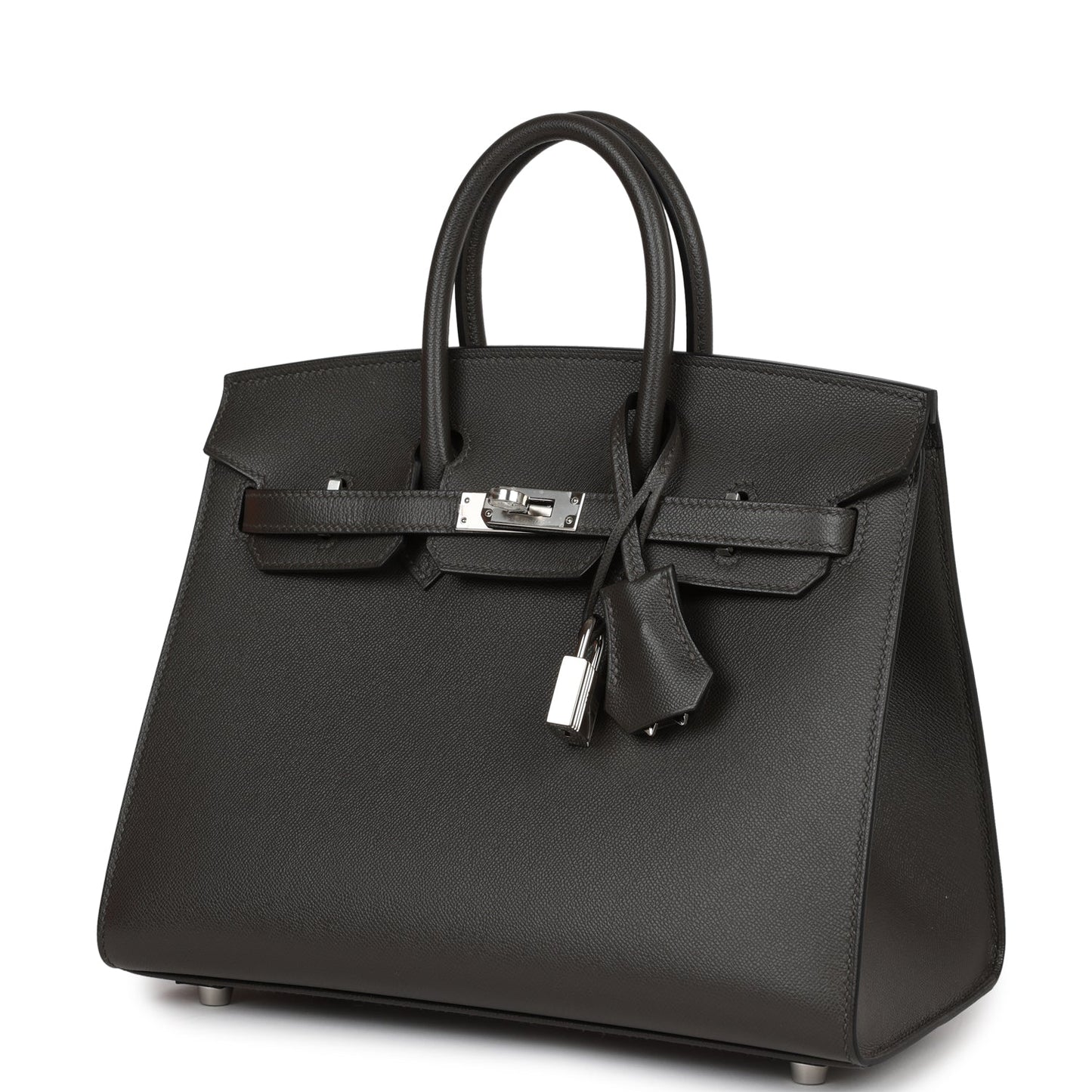 Hermes Birkin 25 Sellier Gris Meyer Madame Palladium Hardware