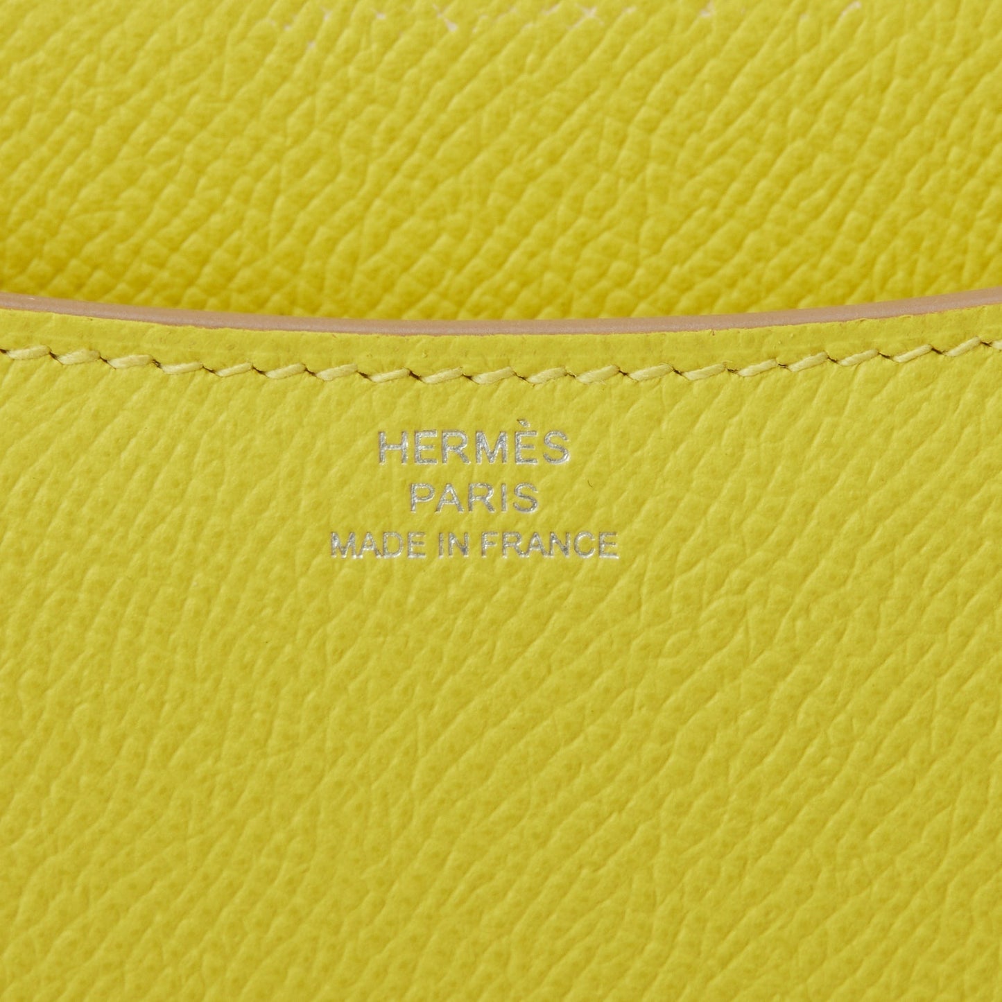 Hermes Constance 18 Lime Epsom Palladium Hardware