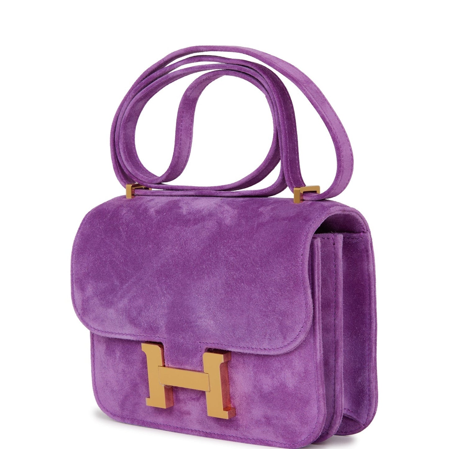 Hermes Constance 18 Violet Doblis Gold Hardware -