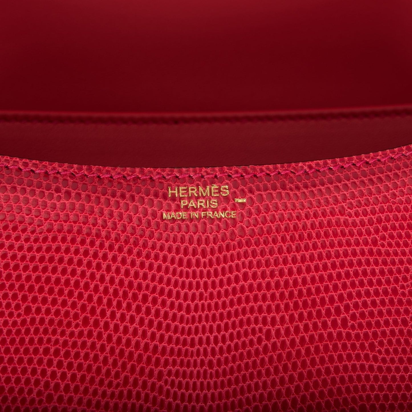 Hermes Constance 24 Rouge Exotique Lizard Niloticus Gold Hardware