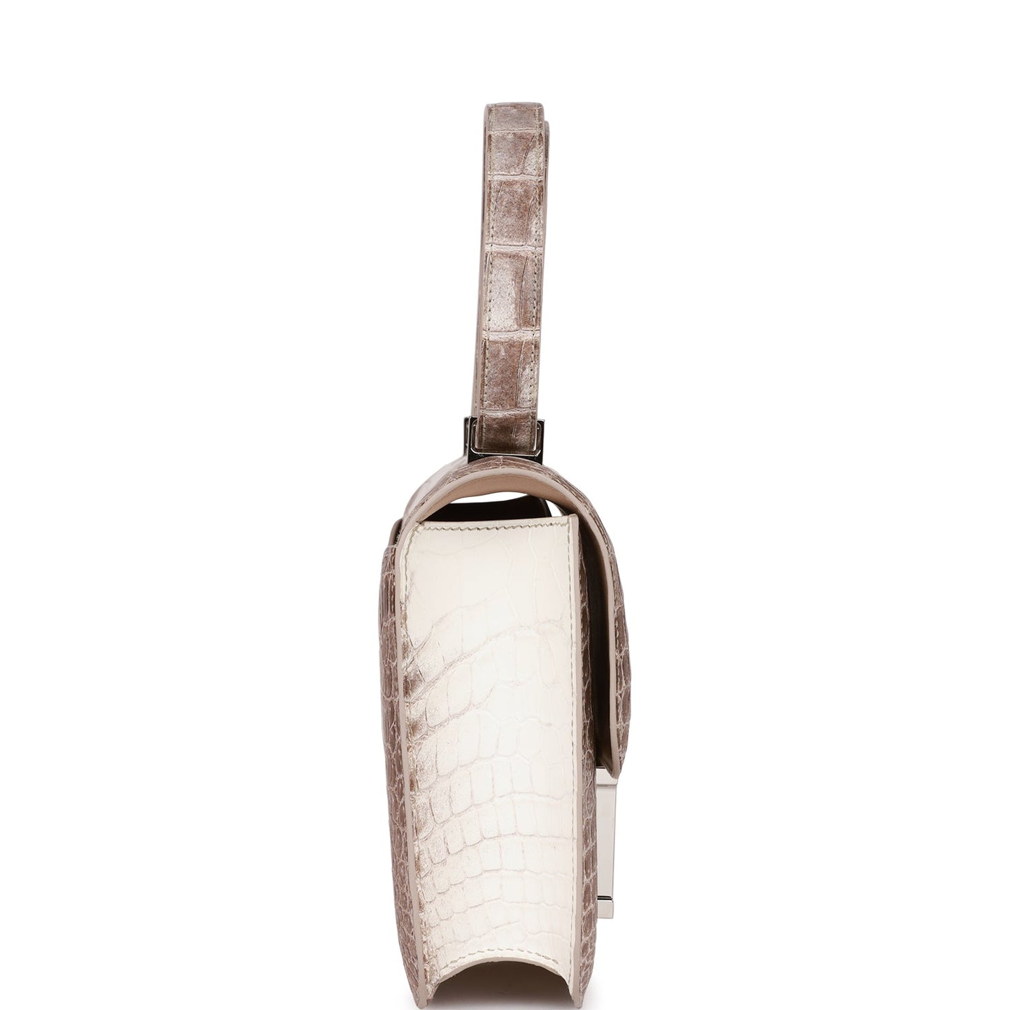 Hermes Constance 1-24 Himalaya Matte Niloticus Crocodile Palladium Hardware