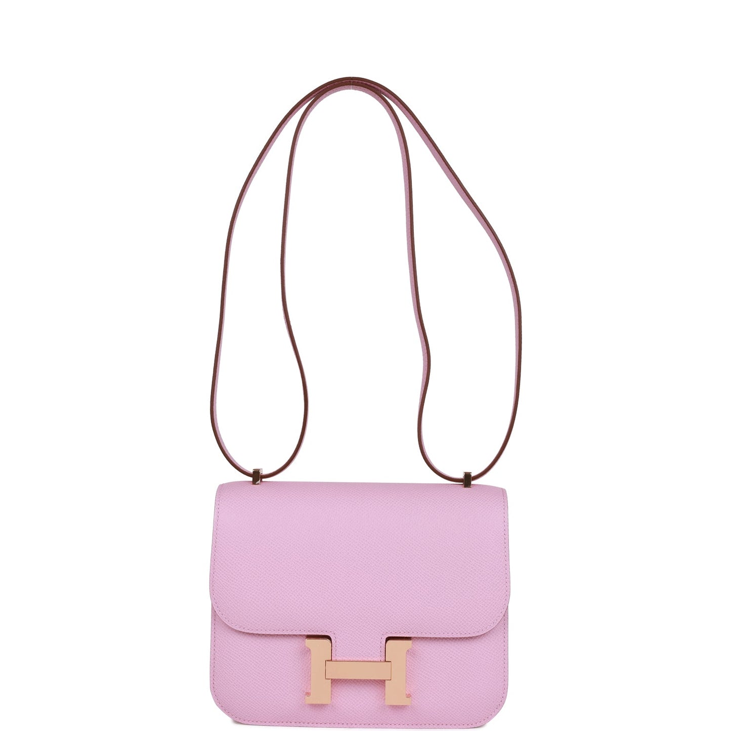 Hermes Constance 18 Mauve Sylvestre Epsom Rose Gold Hardware