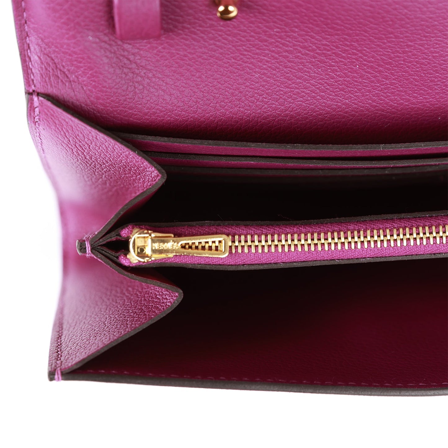 Hermes Constance Wallet To Go Anemone Evercolor Gold Hardware