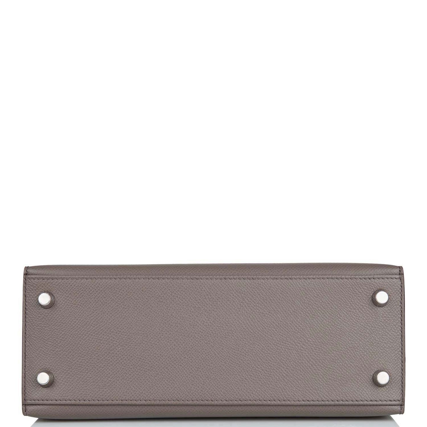 Hermes Kelly 25 Sellier Etain Epsom Palladium Hardware