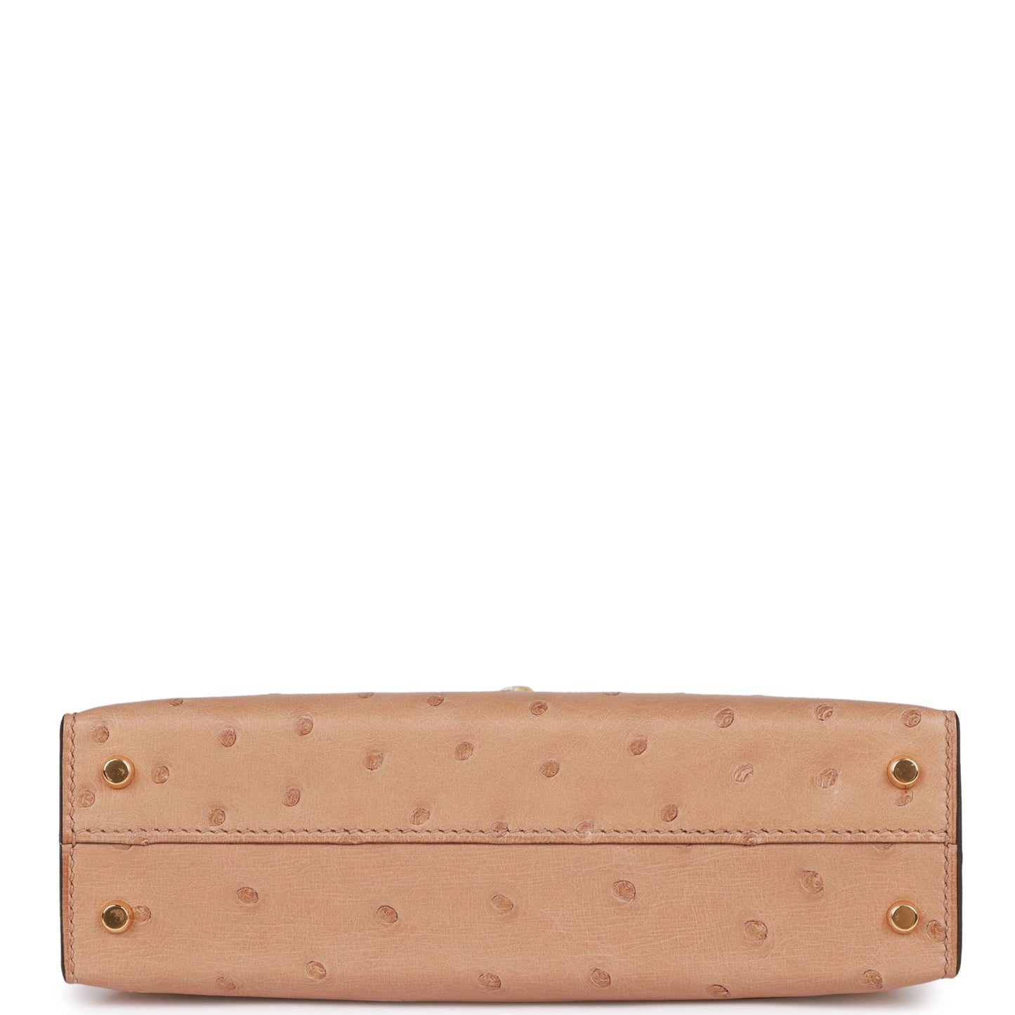 Hermes Kelly 20 Sellier Chai Ostrich Gold Hardware
