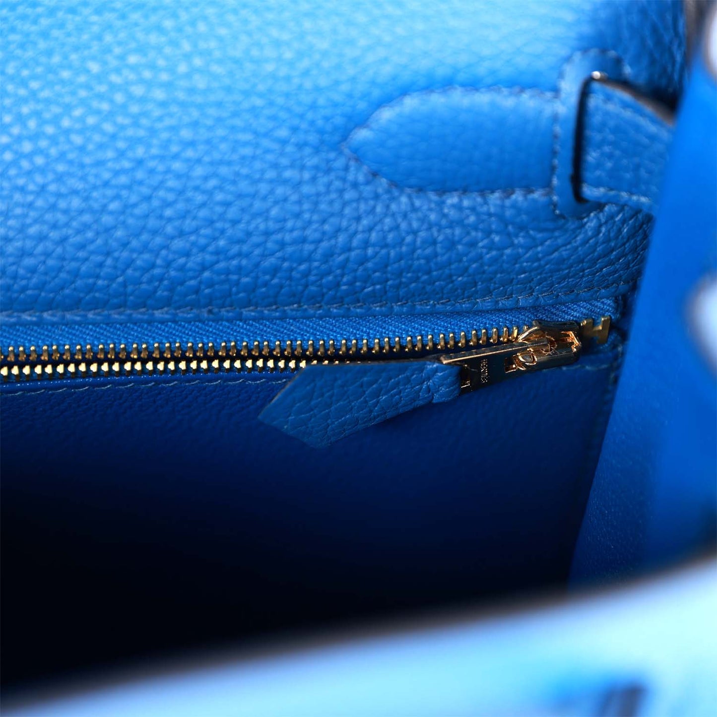 Hermes Kelly 28 Retourne Bleu France Togo Gold Hardware