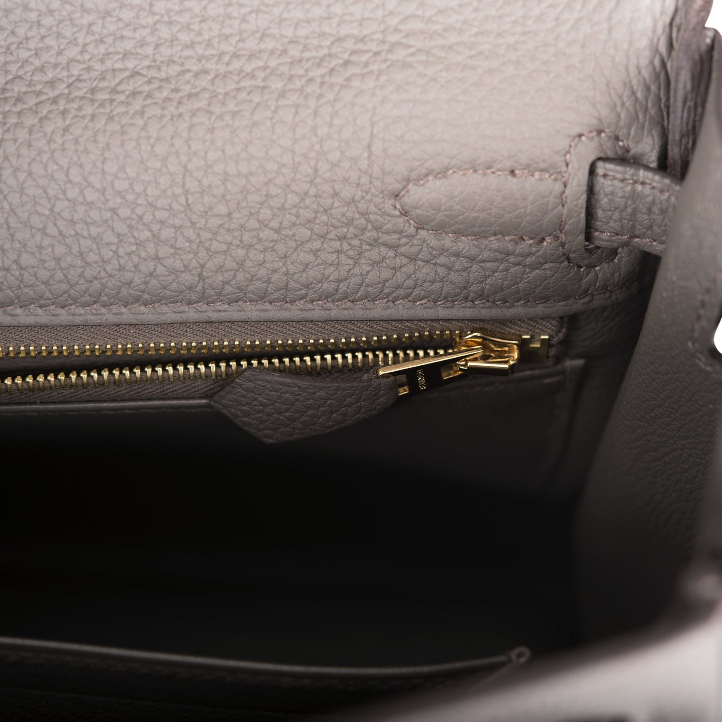 Hermes Kelly 25 Retourne Etain Togo Gold Hardware