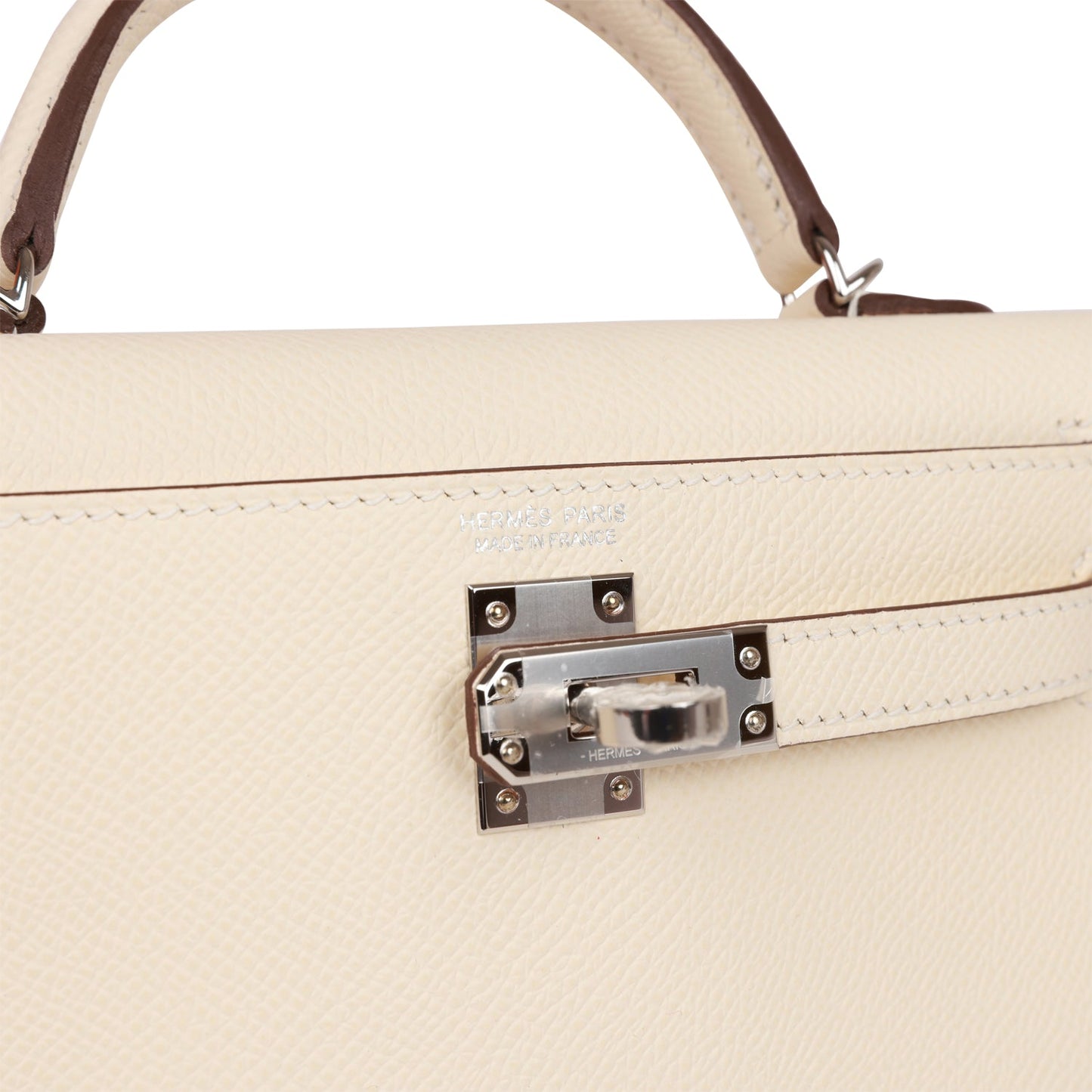 Hermes Kelly 20 Sellier Nata Epsom Palladium Hardware