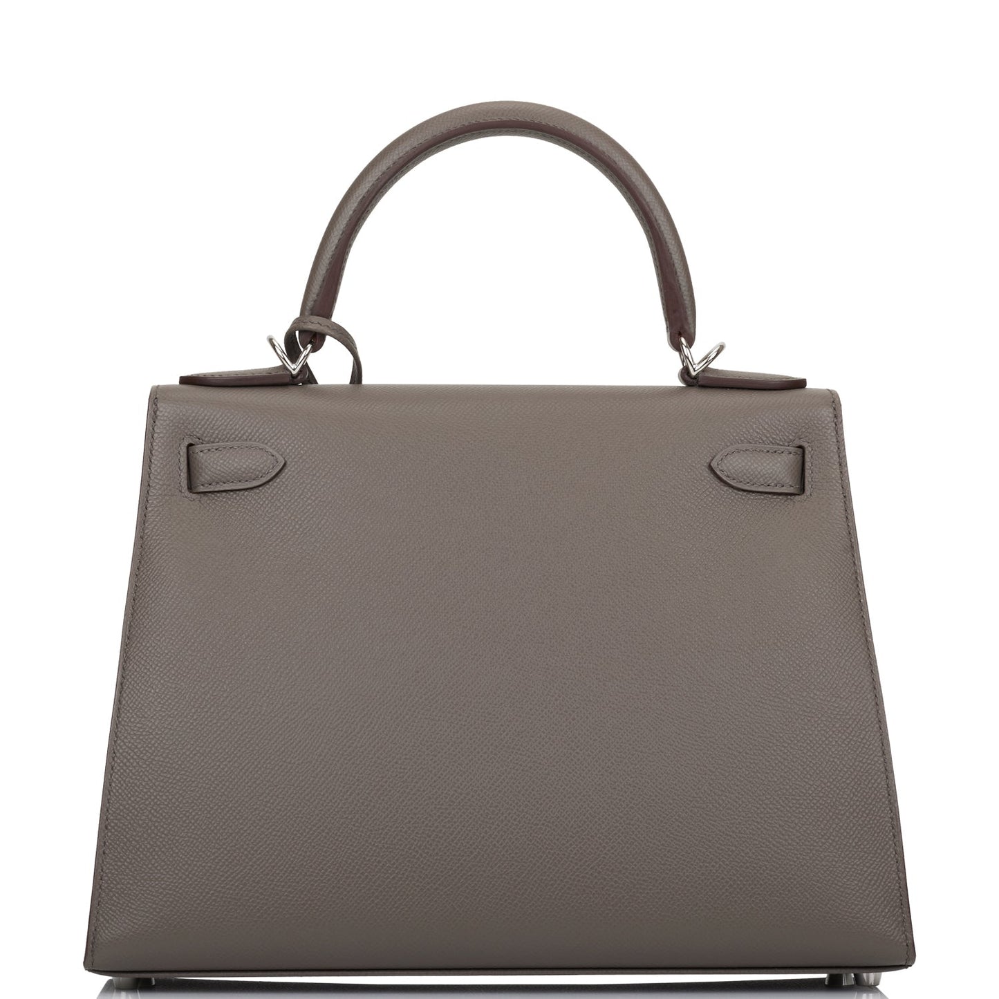 Hermes Kelly 28 Sellier Etain Epsom Palladium Hardware