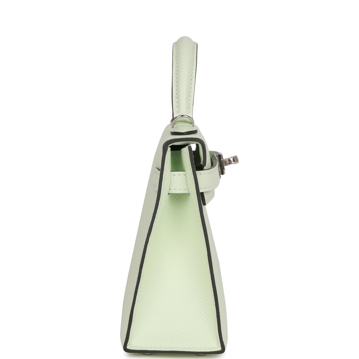 Hermes Kelly 20 Sellier Vert Fizz Epsom Palladium Hardware