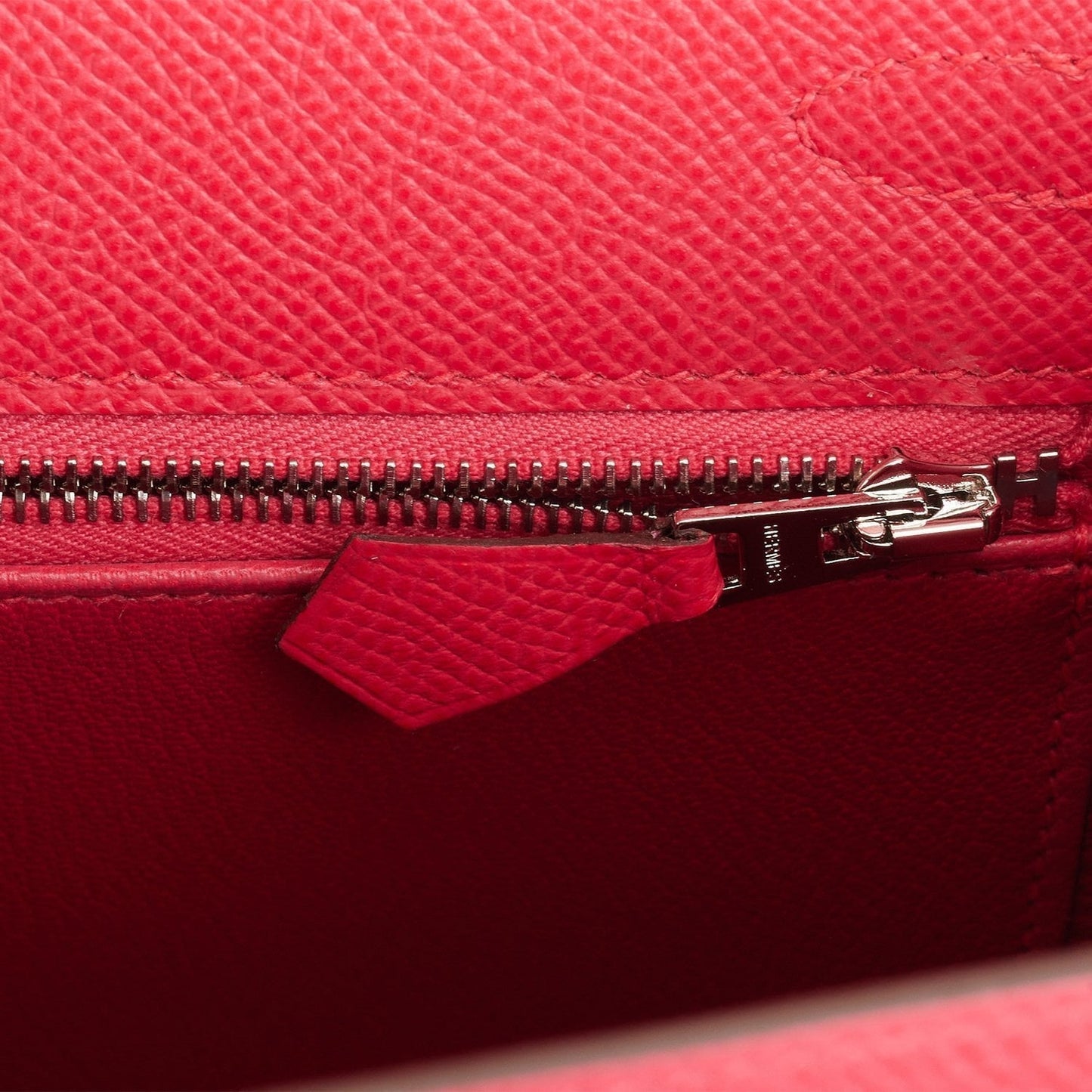 Hermes Kelly 25 Sellier Rose Extreme Epsom Palladium Hardware