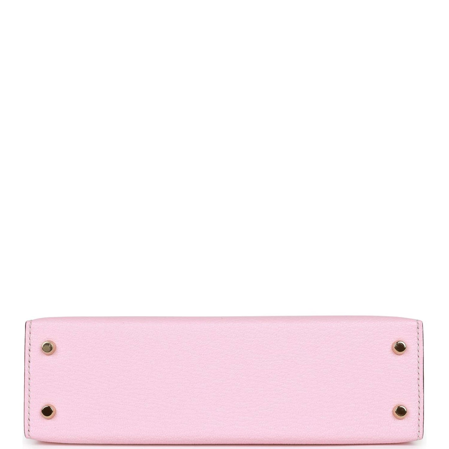 Hermes Kelly 20 Rose Sakura and Gris Perle Chevre Mysore Permabrass