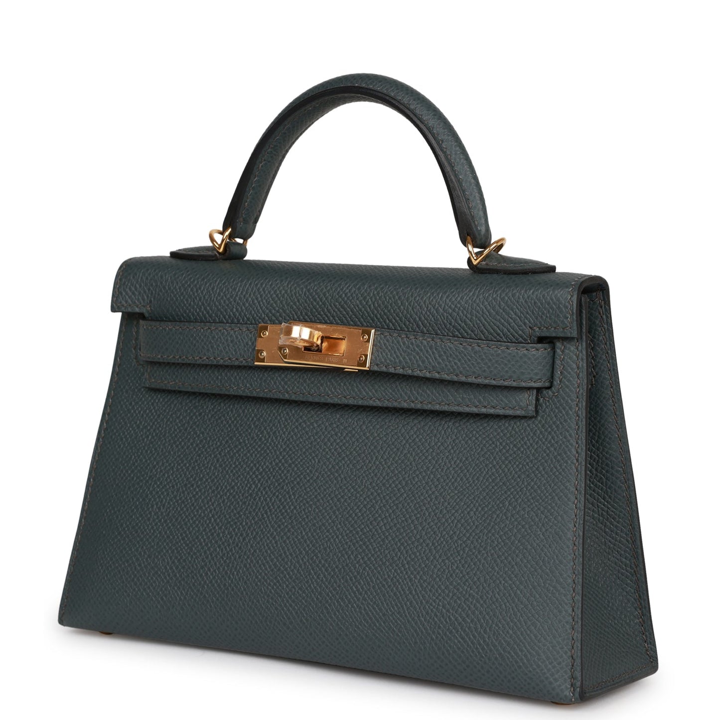 Hermes Kelly 20 Sellier Bleu Orage Epsom Gold Hardware