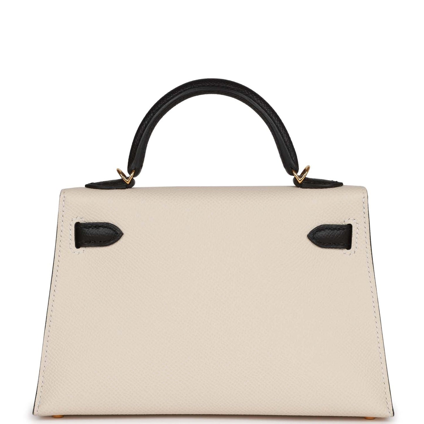 Hermes Special Order (HSS) Kelly 20 Sellier Craie and Black Epsom Gold Hardware