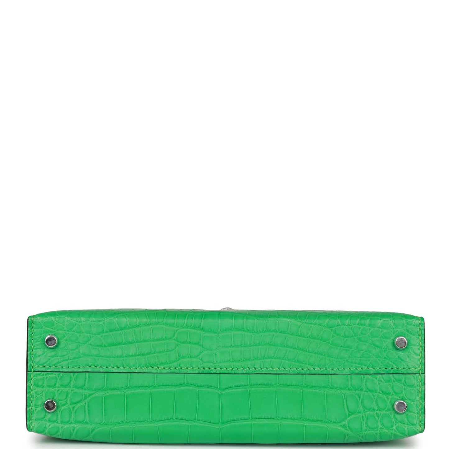 Hermes Kelly 20 Sellier Vert Comics Matte Alligator Palladium Hardware