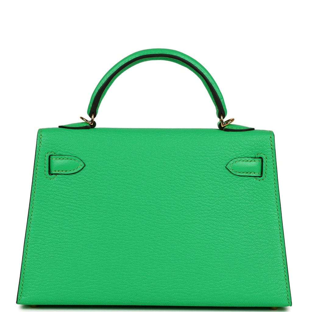 Hermes Kelly 20 Sellier Vert Comics Chevre Gold Hardware
