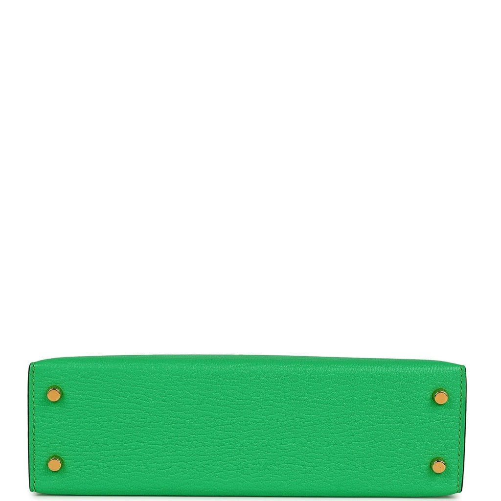 Hermes Kelly 20 Sellier Vert Comics Chevre Gold Hardware
