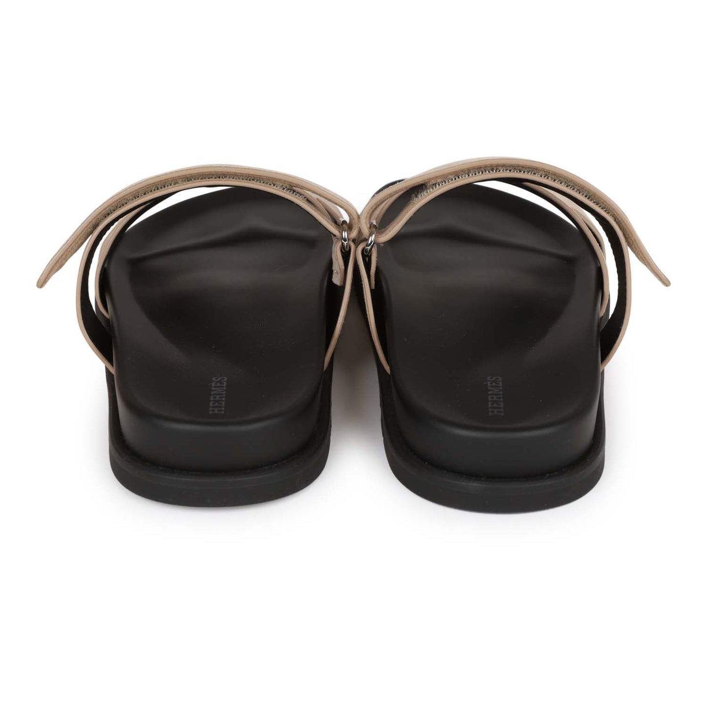 Hermes Chypre Sandals Gris Tourterelle Suede 43