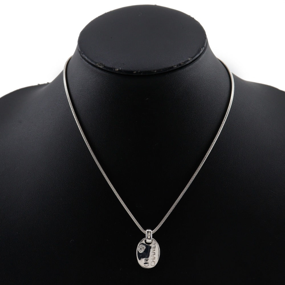 Chanel Icon NO.5 Clover Silver 925 Necklace