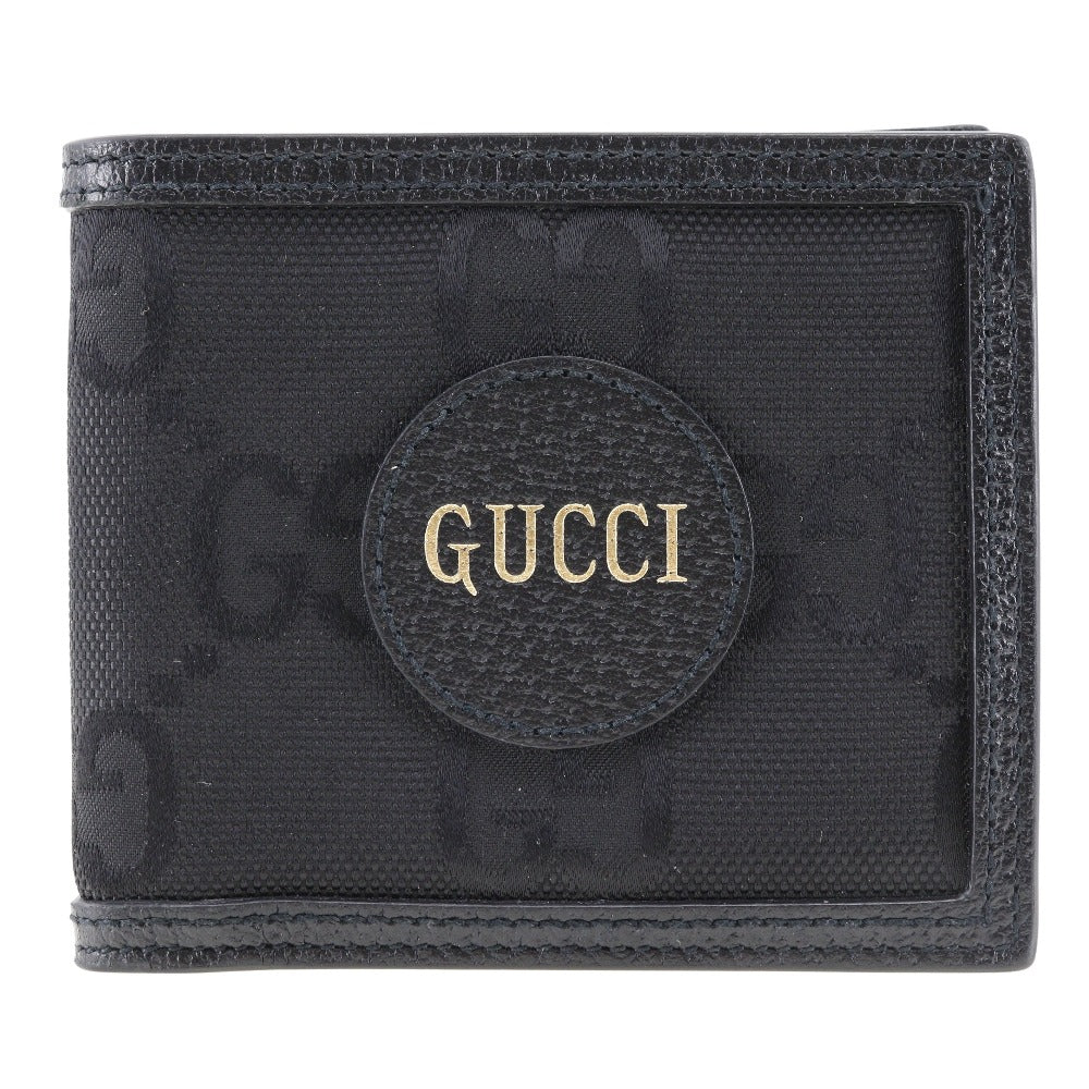GUCCI Bifold Wallet 625574 canvas black off the grit mens
