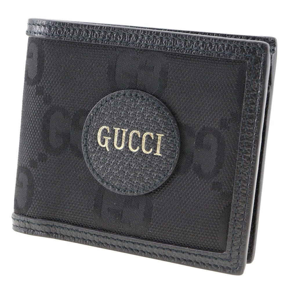 GUCCI Bifold Wallet 625574 canvas black off the grit mens