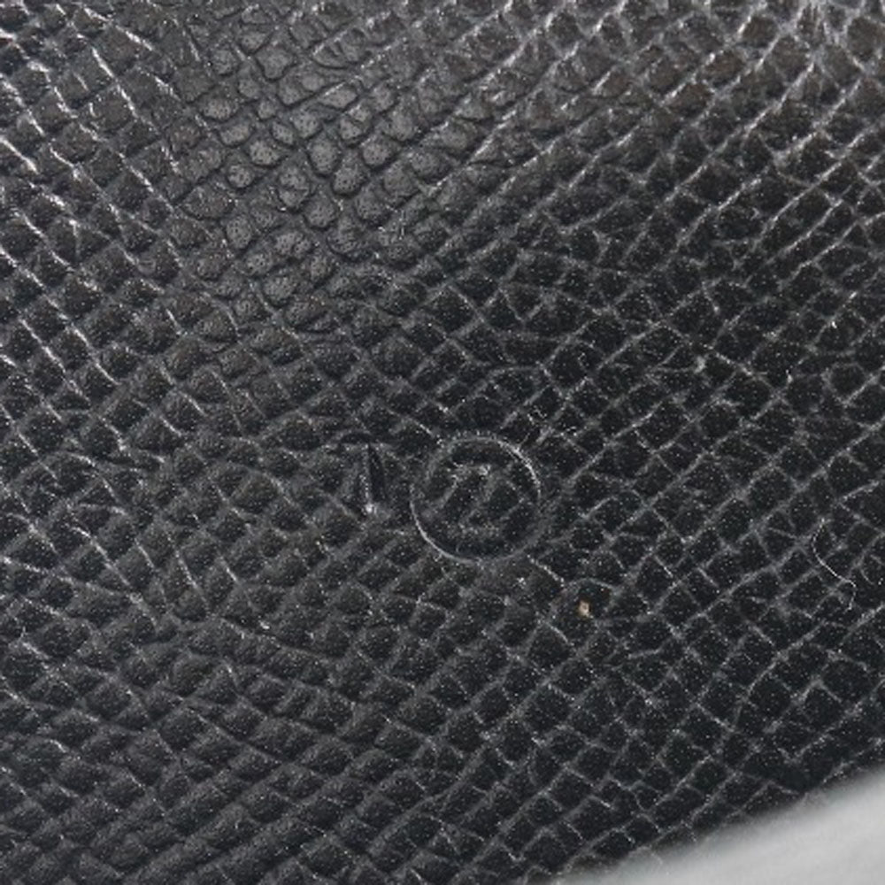 HERMES Bill Compartment leather black MC2 Fleming mens  d