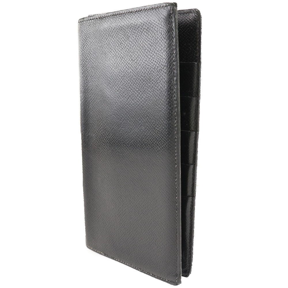 HERMES Bill Compartment leather black MC2 Fleming mens  d
