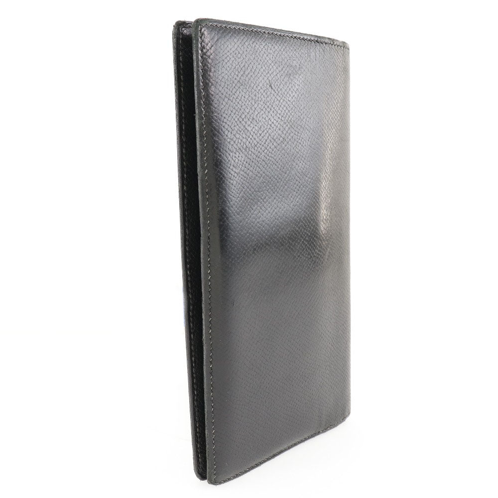 HERMES Bill Compartment leather black MC2 Fleming mens  d