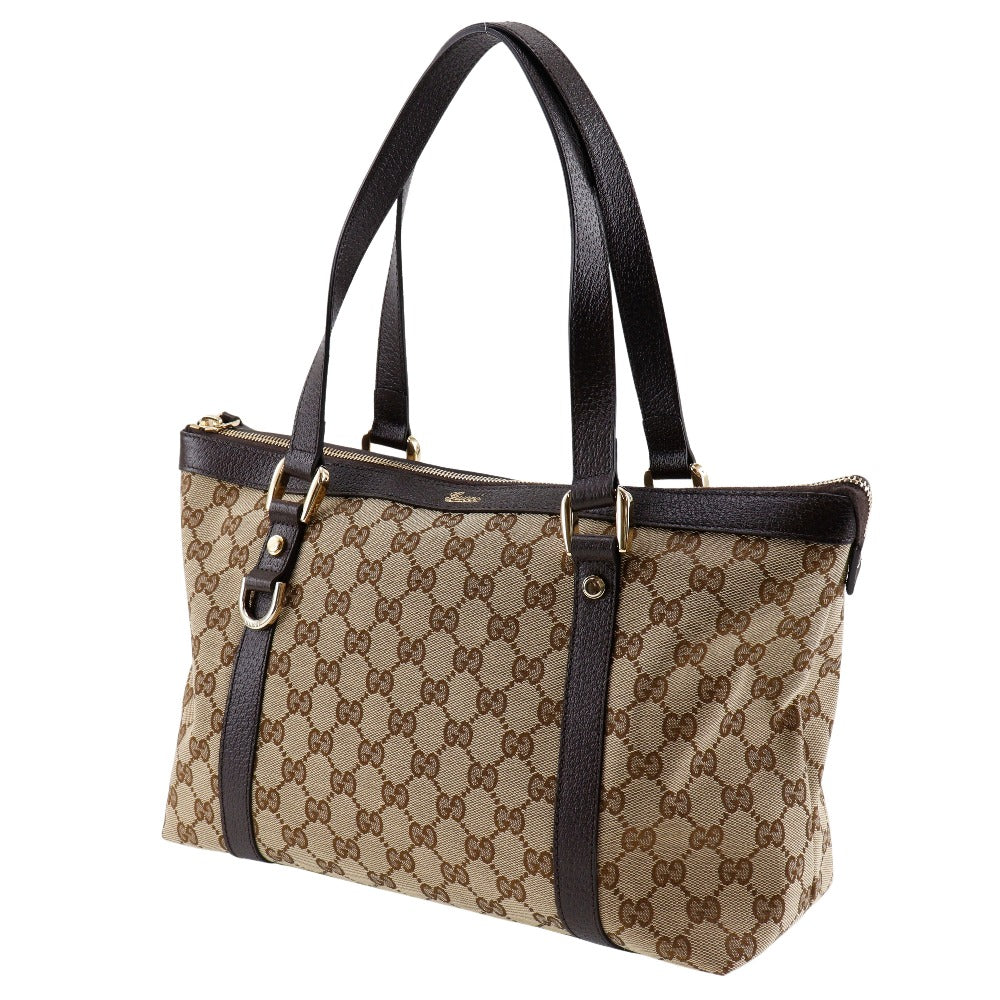 GUCCI Tote Bag 141470 GG canvas Brown Women